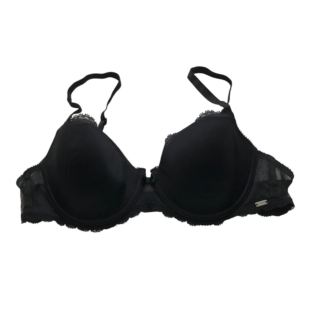 Chantelle Black Lace Trim T-Shirt Bra